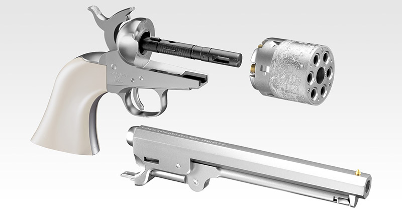 Tokyo Marui M1851 NAVY Air Revolver Pro Silver Model 04