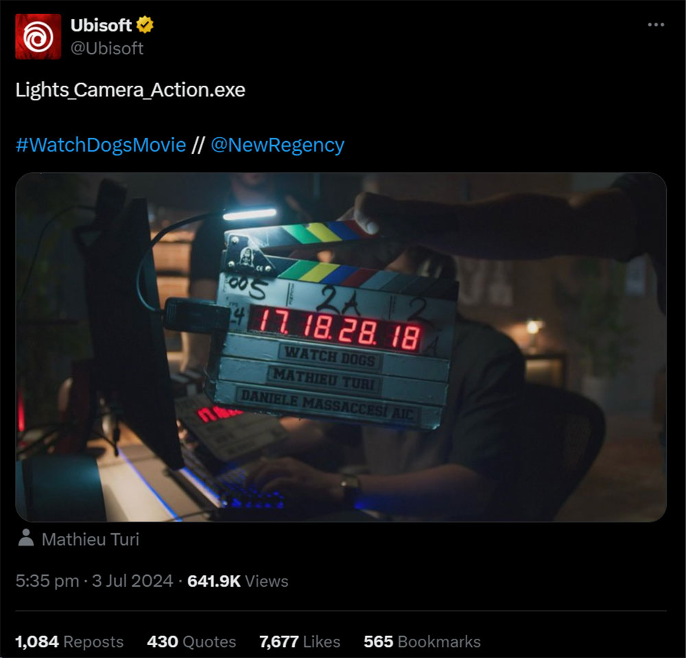 Watch Dogs Movie Announcement