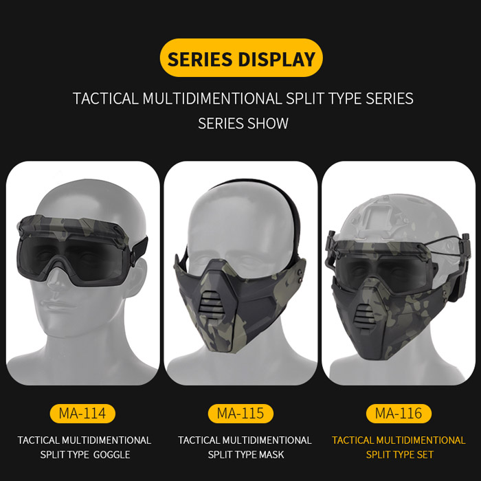 WoSport Multidimentional Split Type Mask Set 02