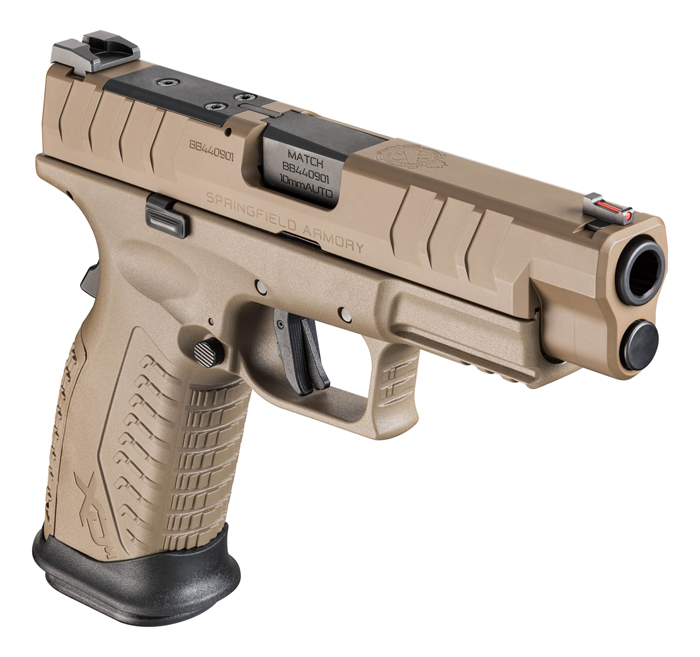 Springfield 4.5″ Desert FDE XD-M Elite 10mm OSP Handgun 02